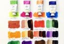 Color mixing chart using 4 Target tube paints.